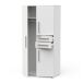 Armario VERSATIL 90x188cm con 3 puertas y 2 cajones blanco Armario VERSATIL 90x188cm con 3 puertas y 2 cajones blanco Blanco