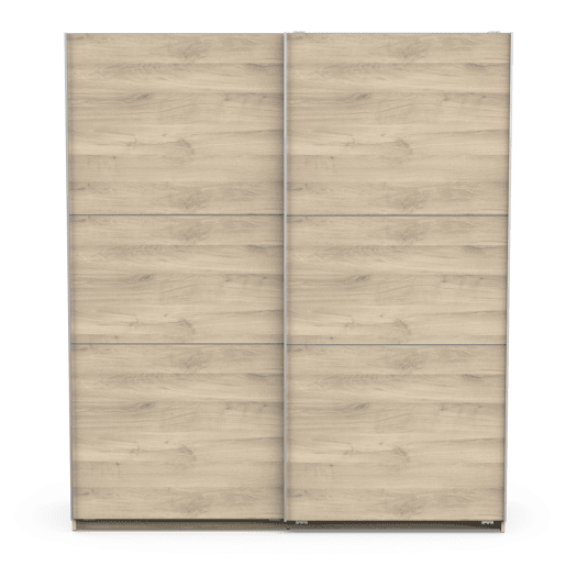 Roupeiro GHOST II 178x203cm com 2 portas de correr carvalho