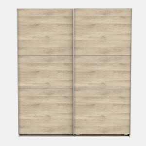 Roupeiro GHOST II 178x203cm com 2 portas de correr carvalho