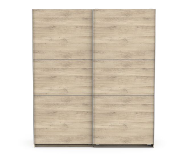 Armario ghost ii 178x203cm con 2 puertas correderas roble
