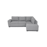 Sofá de canto reversível com cama HURLEY cor cinza claro