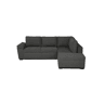 Sofá de canto reversível com cama HURLEY cor cinza escuro