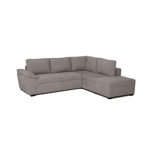 Sofá de canto reversível com cama HURLEY cor vison Sofá de canto reversível com cama HURLEY cor vison