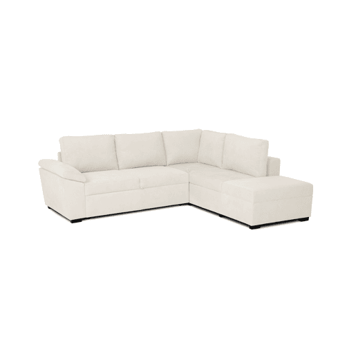 Sofá de canto reversível com cama HURLEY cor bege