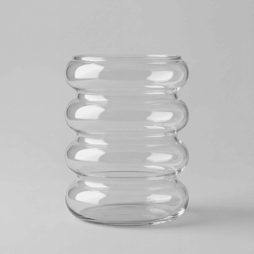 Vaso BUBBLE 24x18,8x18,8cm marca TREND GLASS
