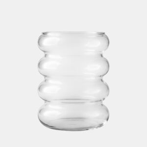 Vaso BUBBLE 24x18,8x18,8cm marca TREND GLASS