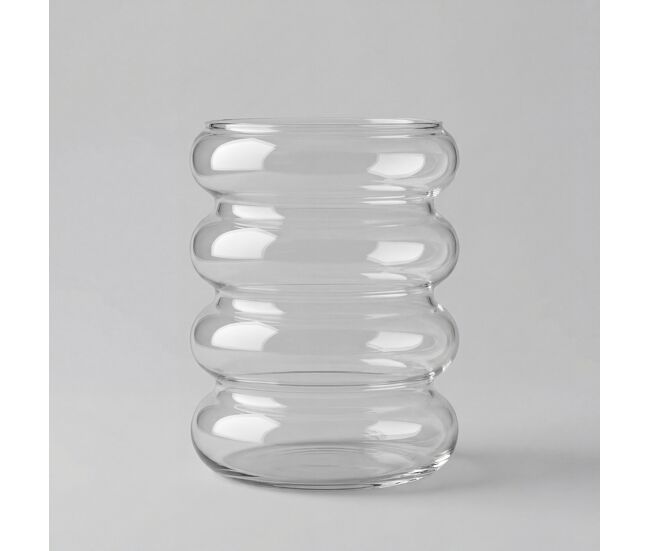 Jarrón bubble 24x18,8x18,8cm marca trend glass