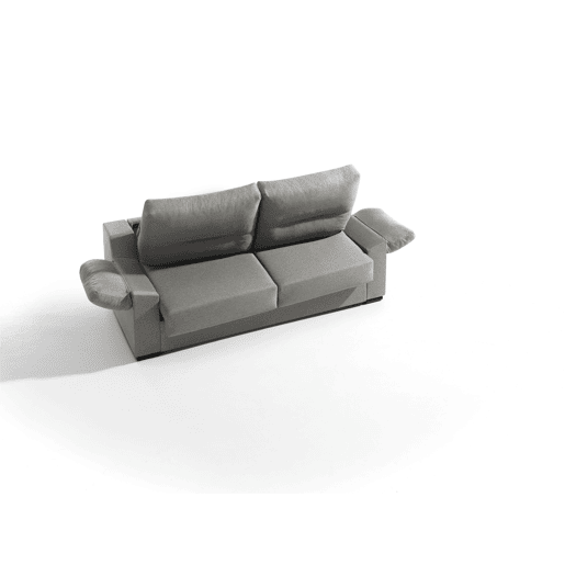 Sofá cama 3 lugares NIMBUS na cor cinza claro