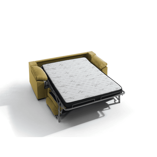 Sofá cama 3 lugares NIMBUS na cor mostarda Sofá cama 3 lugares NIMBUS na cor mostarda