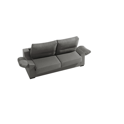 Sofá cama 3 lugares NIMBUS na cor cinza médio