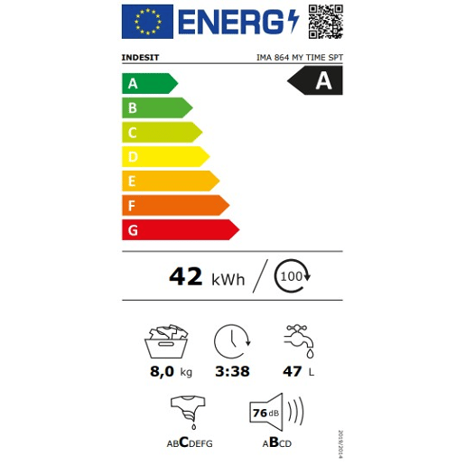 Máquina lavar roupa INDESIT IMA 864 MY TIME SPT 8kg 1400 RPM