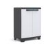 Armario resina LINEAR bajo 68x90x39cm negro gris Armario resina LINEAR bajo 68x90x39cm negro gris Negro/ Gris