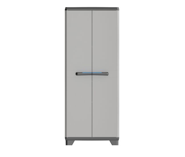 Armario resina linear escobero 68x173x39cm negro gris