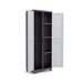 Armario resina LINEAR escobero 68x173x39cm negro gris Armario resina LINEAR escobero 68x173x39cm negro gris Negro/ Gris