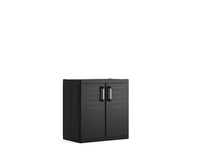 Armario de resina detroit xl bajo 89x93x54cm negro