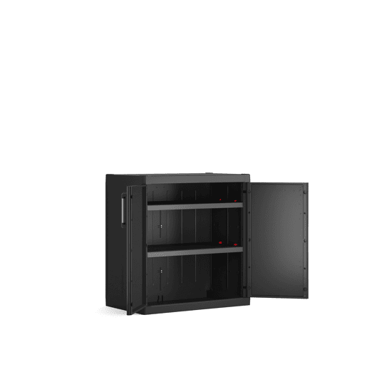 Armário resina baixo DETROIT XL 89x93x54cm preto