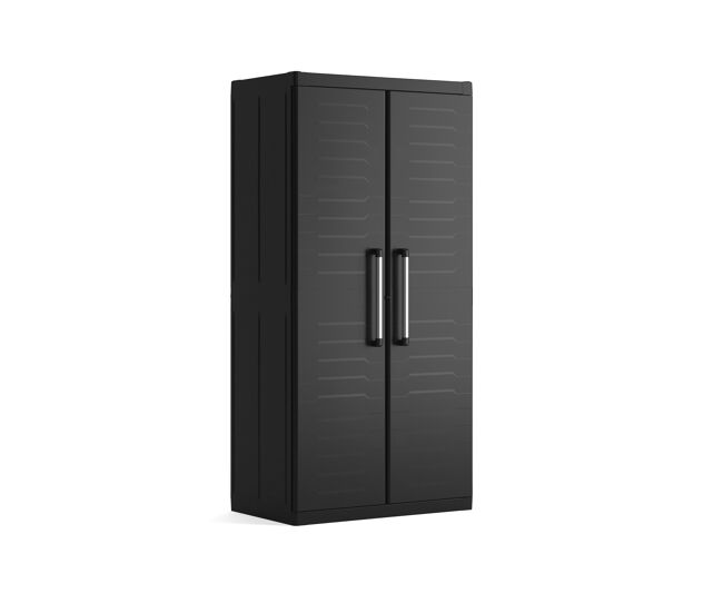 Armario resina detroit xl escobero 182x89x54cm negro