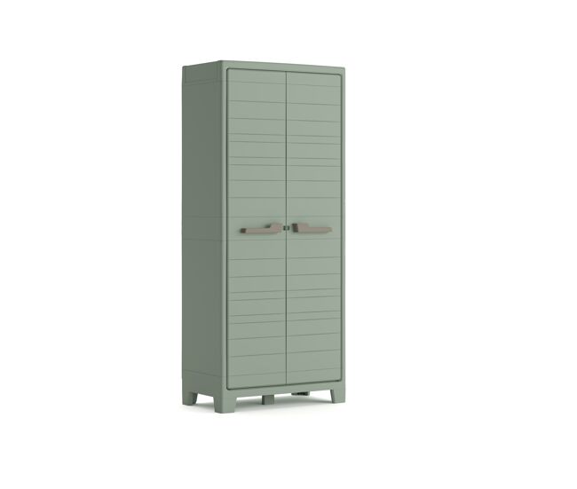 Armario de resina exterior planet outdoor alto 182x80x44cm verde