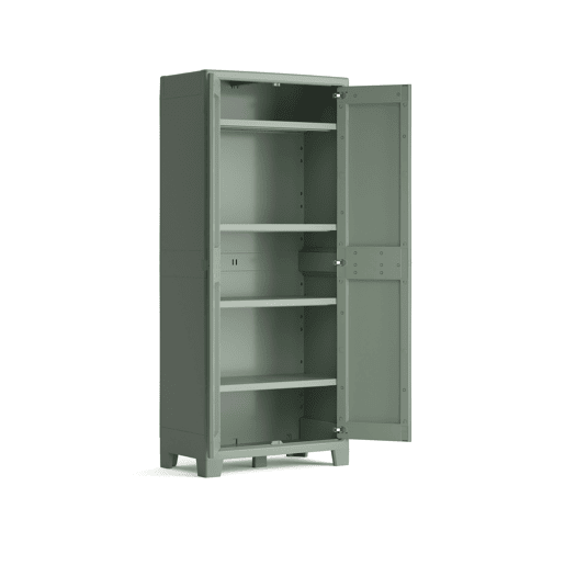 Armário de resina exterior PLANET alto 182x80x44cm verde