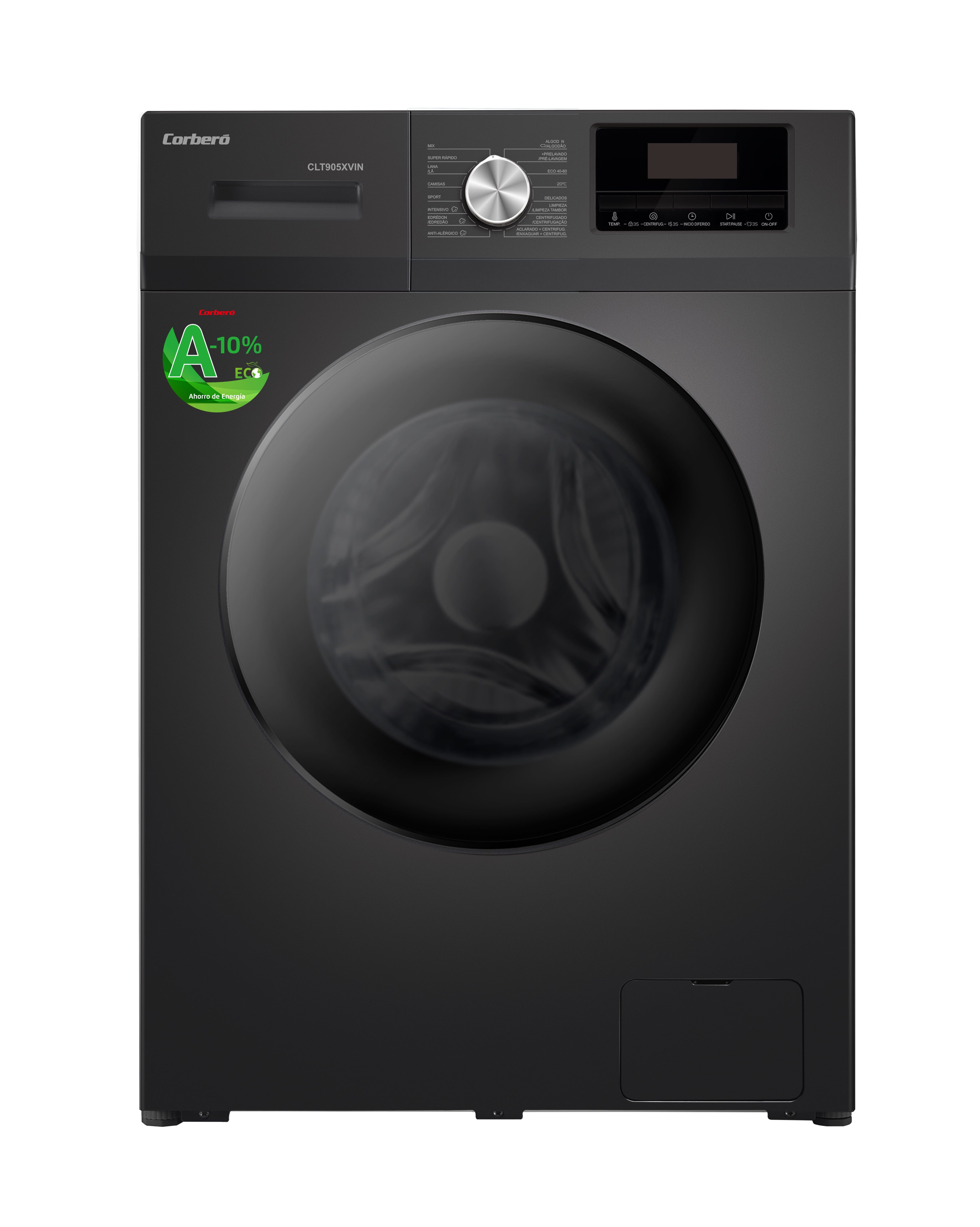 Lavadora frontal CORBERÓ CLT905XVIN 9KG 1400 RPM