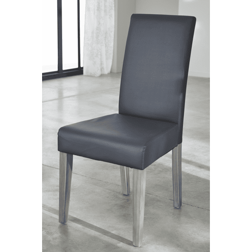 Conjunto de 2 cadeiras NAMUR cinza escuro