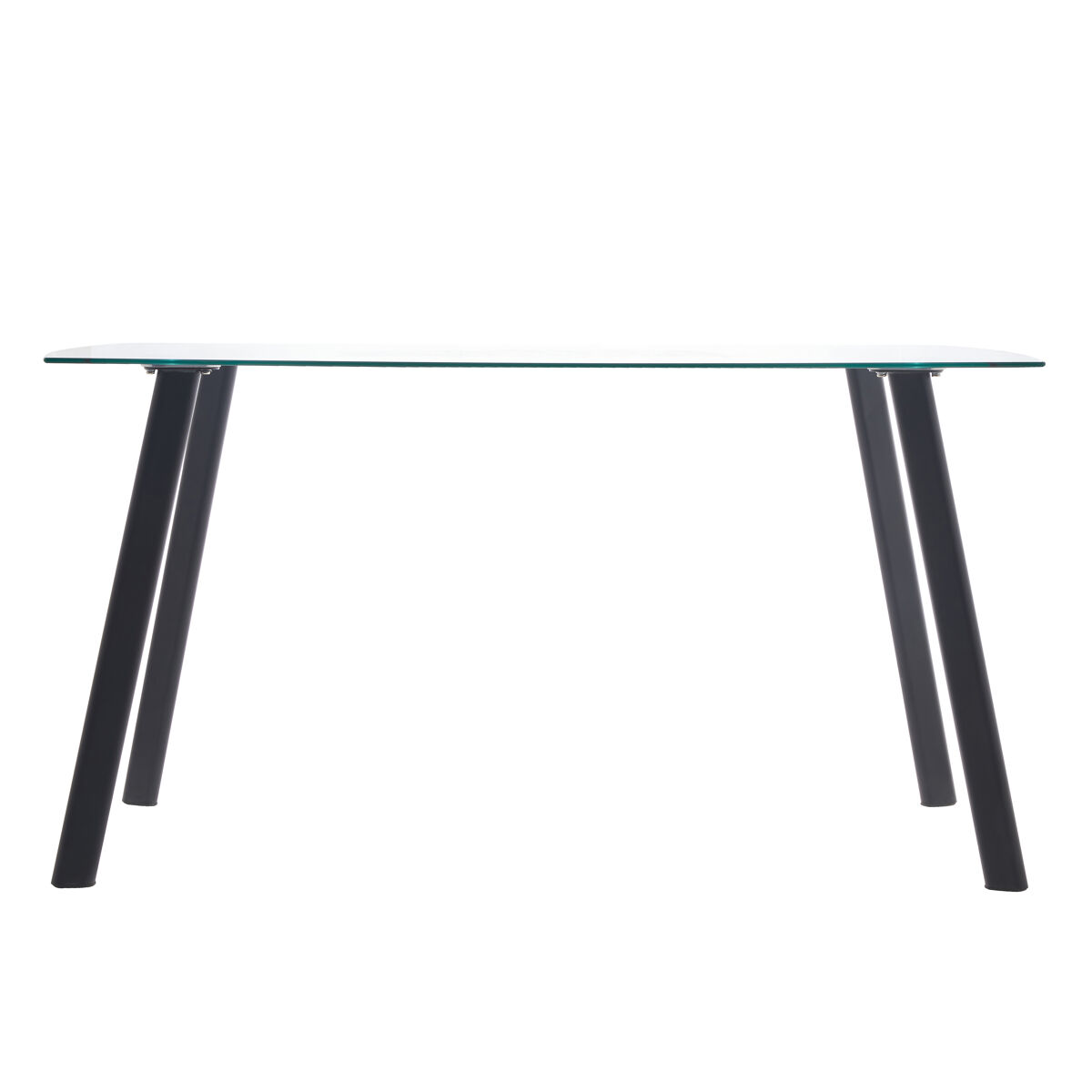 Mesa de comedor rectangular de cristal ATLAS