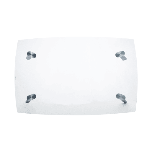 Mesa de jantar retangular em vidro Atlas