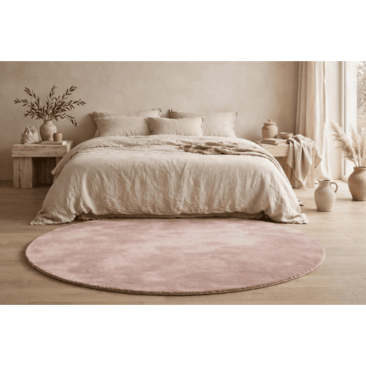 Tapete redondo VEGAS diâmetro 120cm cor rosa