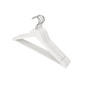 Conjunto de 8 cabides em madeira 44,5x1,2x23cm branco