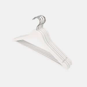 Conjunto de 8 cabides em madeira 44,5x1,2x23cm branco