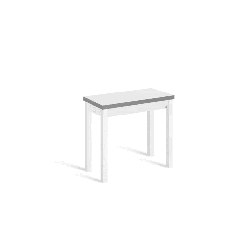 Mesa de cozinha extensível B-BOOK 80x4080cm branca
