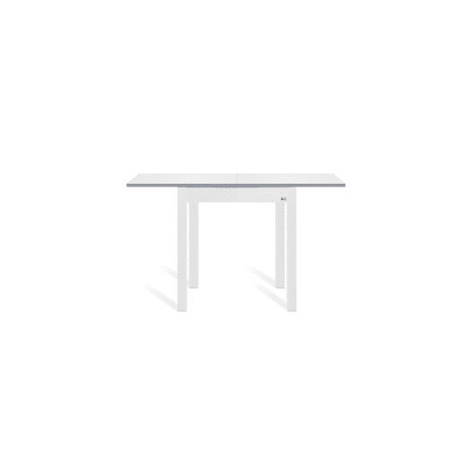 Mesa de cozinha extensível B-BOOK 65130x65cm branca e cinza