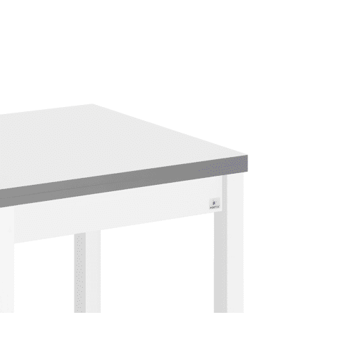 Mesa de cozinha extensível B-BOOK 65130x65cm branca e cinza