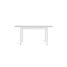Mesa de cozinha extensível B-EXTENS 110160x70cm branca e cinza