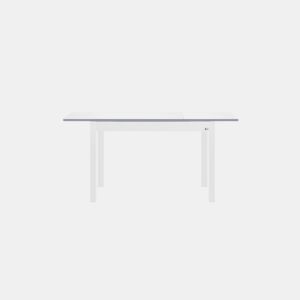 Mesa de cozinha extensÃvel B-EXTENS 110160x70cm branca e cinza