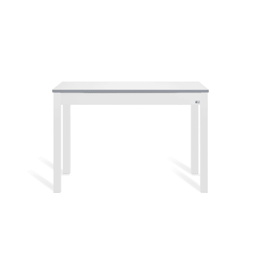 Mesa de cozinha extensível B-EXTENS 110160x70cm branca e cinza