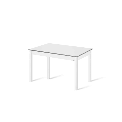Mesa de cozinha extensível B-EXTENS 110160x70cm branca e cinza