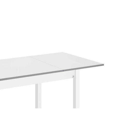 Mesa de cozinha extensível B-EXTENS 110160x70cm branca e cinza
