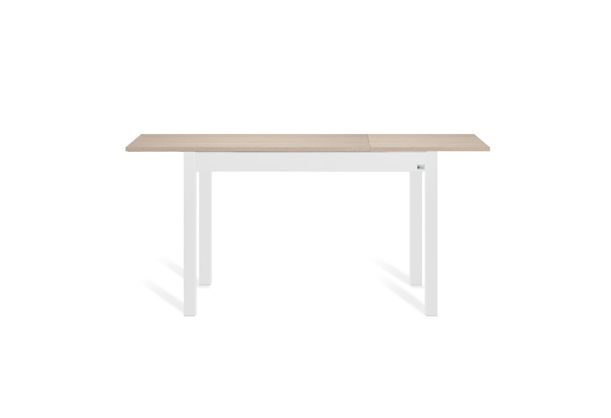 Mesa de cocina extensible b-extens 110/160x70cm roble y blanco