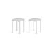 Pack de 2 taburetes bajos BENE Pack de 2 taburetes bajos BENE Blanco