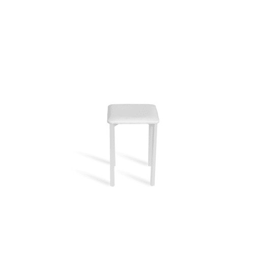 Conjunto de 2 bancos baixos BENE em branco com pernas brancas Conjunto de 2 bancos baixos BENE em branco com pernas brancas