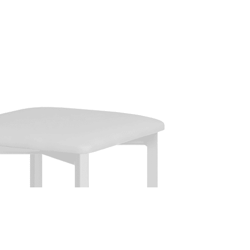 Conjunto de 2 bancos baixos BENE em branco com pernas brancas Conjunto de 2 bancos baixos BENE em branco com pernas brancas