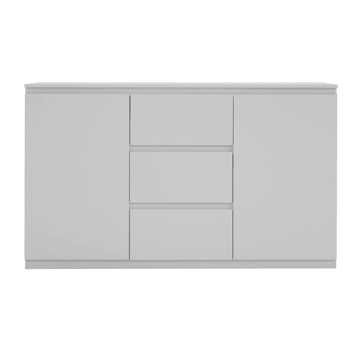 Aparador NEVADA III com 2 portas e 3 gavetas cor branco
