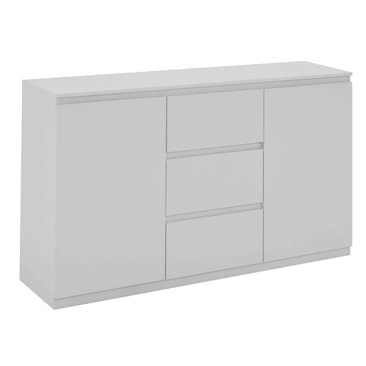 Aparador NEVADA III com 2 portas e 3 gavetas cor branco
