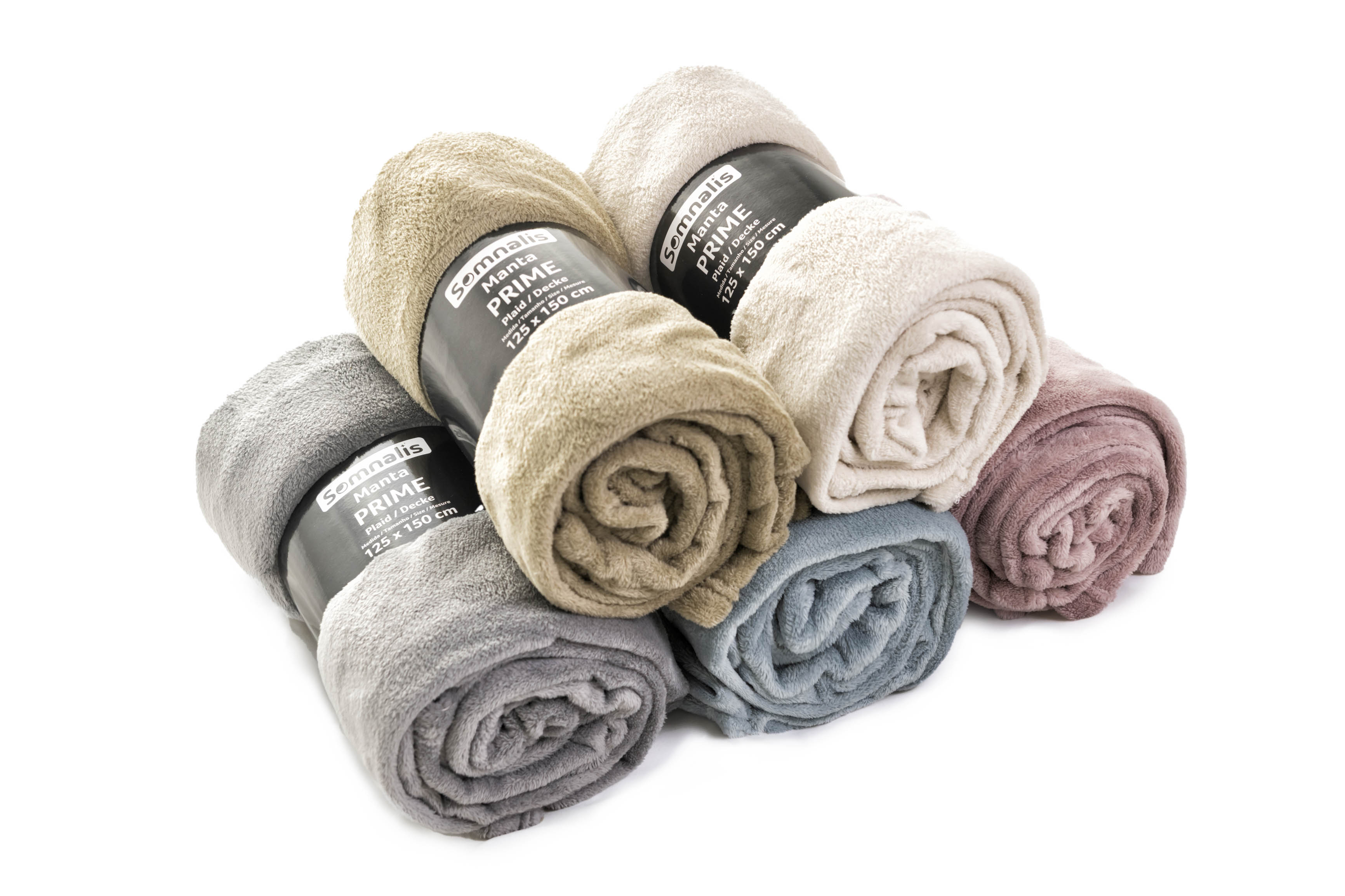 Manta poliéster PRIME 125x150cm colores surtidos