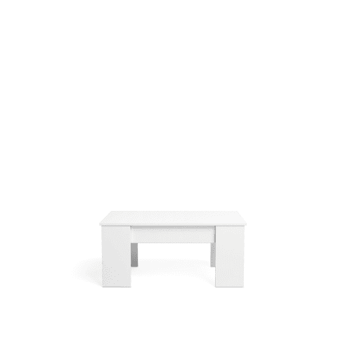 Mesa de centro elevável LOW cor branco Mesa de centro elevável LOW cor branco