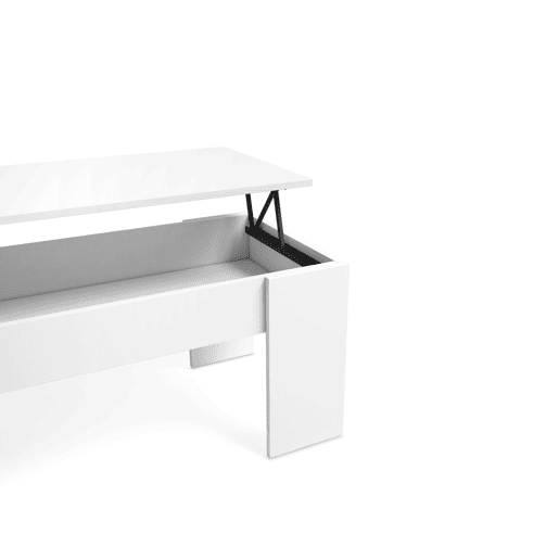 Mesa de centro elevável LOW cor branco Mesa de centro elevável LOW cor branco