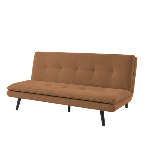 Sofá cama 3 lugares BIBU cor terracota