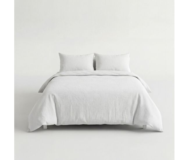 Funda nórdica aitana algodón para cama de 150cm color blanco