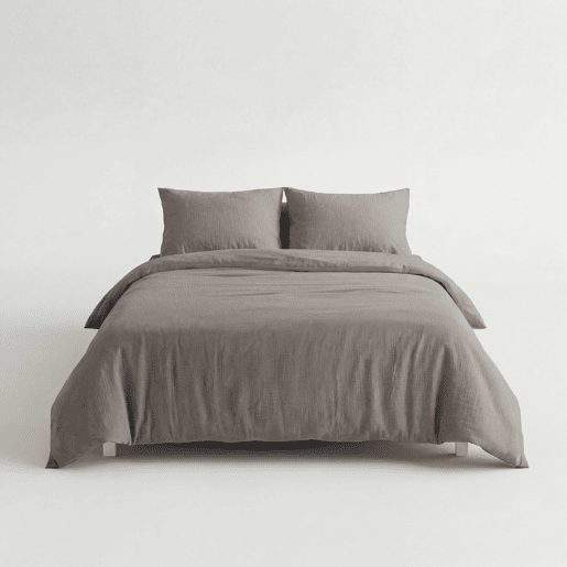Capa de edredão em algodão AITANA para cama de 90cm bege Capa de edredão em algodão AITANA para cama de 90cm bege